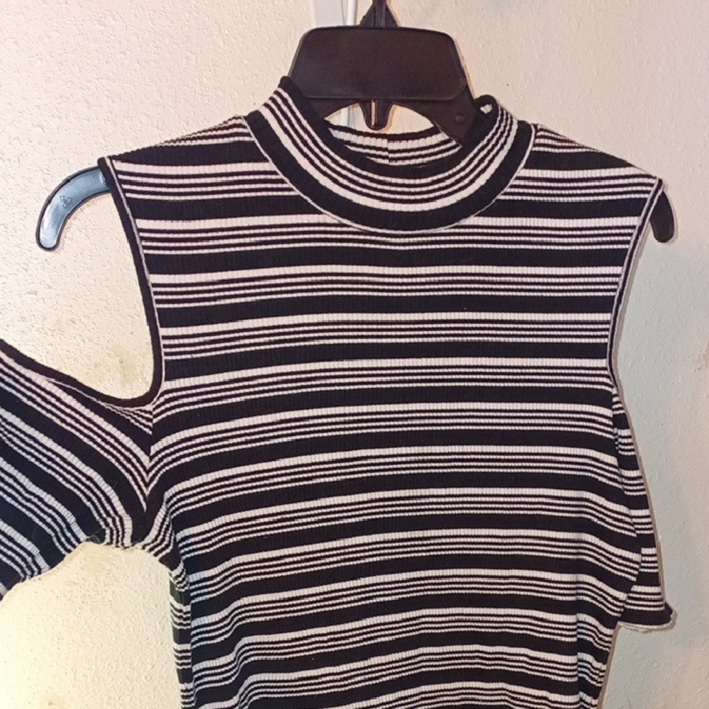 No Boundaries Black And White Dress